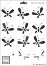 Schablone-Stencil A4 104-1068 Mini Schmetterlinge